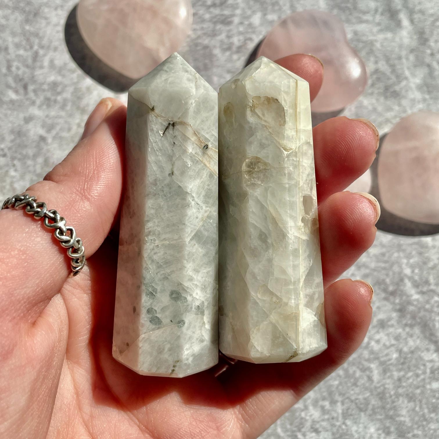 Rainbow Moonstone Generator 6cm - 8cm Rainbow Moonstone Generator 6cm - 8cm